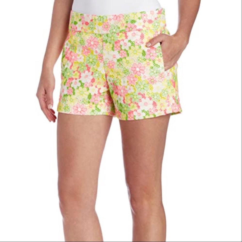 Lilly Pulitzer Sloane Floral Lace Shorts